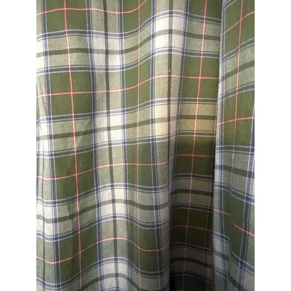 LL Bean Vintage Shirt Mens Blue Green Maine State Tartan Long Sleeve Size XXL - Picture 5 of 6